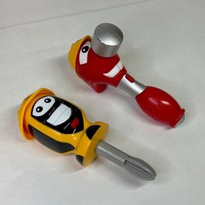 Toy State CAT Buildin' Crew Toy Tool Team Harvey Hammer and Scottie Screwdrive